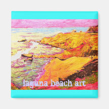 laguna beach art slogan refrigerator magnets