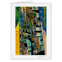 Laguna Beach, California - Large Letter Scenes Greeting Card