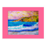 laguna beach splash post card
