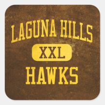 Laguna Hills Hawks Athletics Square Stickers