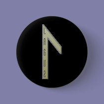 Laguz Rune gold buttons