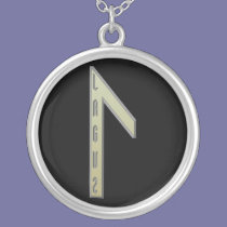Laguz Rune gold necklaces