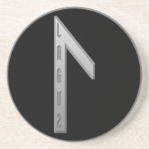 Laguz Rune grey coasters