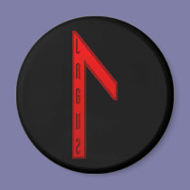Laguz Rune red magnets