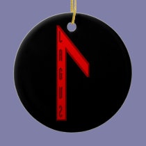 Laguz Rune red ornaments