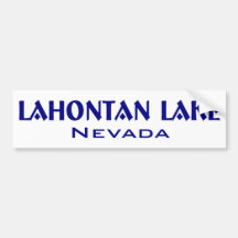 Lahanton Lake Nevada Bumper Stickers