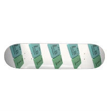 Lai as Lanthanum La  and Iodine I Skate Board Deck