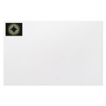 Laid back brown and green ornament stationery