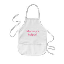 L'aide de la maman ! tablier