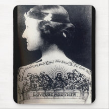 L'aileron tatoué - amour un un autre tapis de souris