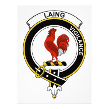 Laing Clan Badge Personalized Invite