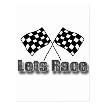 Laisse la course carte postale