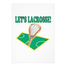Laisse la lacrosse cartons d'invitation