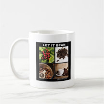 laissé l'haricot tasses à café