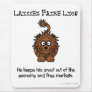 Laissez faire market philosphy mouse pads