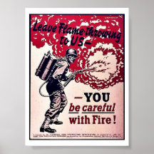 Laissez lance-flammes à nous poster