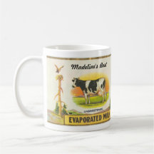 lait concentré non sucré par vache vintage du Hols Tasse