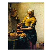 Lait se renversant de la bonne de Vermeer (circa 1 Bristols