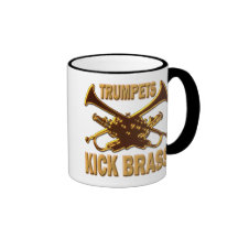 LAITON DE COUP-DE-PIED DE TROMPETTES MUG