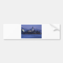 Lake Bled at Dusk Bumper Stickers