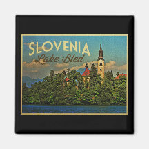 Lake Bled Slovenia Refrigerator Magnet