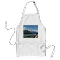 Lake Boats and Mountains in Annecy France Apron