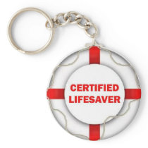 Lake Certified Lifesaver Keychain