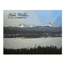 Lake Dillon Colorado scenic postcard