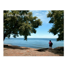 lake Erie Shore  Postcard