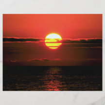 Lake Erie sunset, Upstate New York, U.S.A. Flyer Design