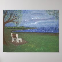 Lake Front Solitude Poster