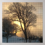 Lake Geneva Winter Tree Mosaic Print