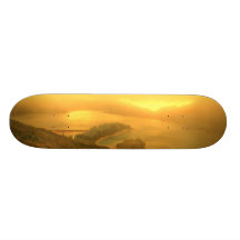 Lake in Azores islands Skateboard Deck