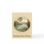 Lake in Kerry Ireland Vintage Happy Birthday Card