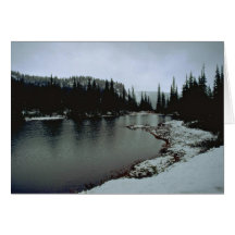 Lake In Winters Greeting Card