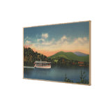 Lake Junaluska, NC - View of Cherokee Boat Gallery Wrap Canvas
