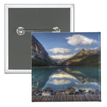 Lake Louise au lever de soleil, parc national de B Badges Avec Agrafe