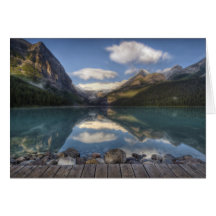 Lake Louise au lever de soleil, parc national de B Carte De Vœux