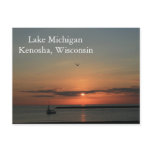 Lake Michigan, Kenosha Wisconsin Postcards