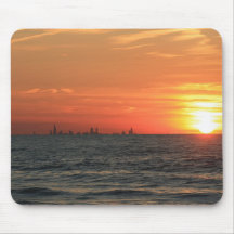 Lake Michigan Sunset 1 Mouse Pads