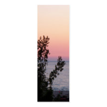 Lake Michigan Sunset Bookmark Business Card Templates