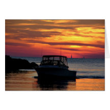 Lake Michigan sunset Greeting Card
