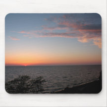 Lake Michigan Sunset Mouse Pads