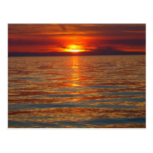 Lake Michigan Sunset Postcard