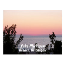 Lake Michigan Sunset Postcard