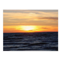 Lake Michigan Sunset Postcard