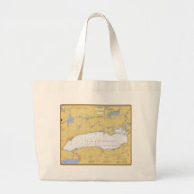 Lake Ontario Nautical Chart Bag