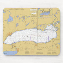 Lake Ontario Nautical Chart Mouse Mat