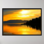 Lake Pend Orielle at Sunset Print