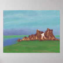 Lake Rock Formations, Poster